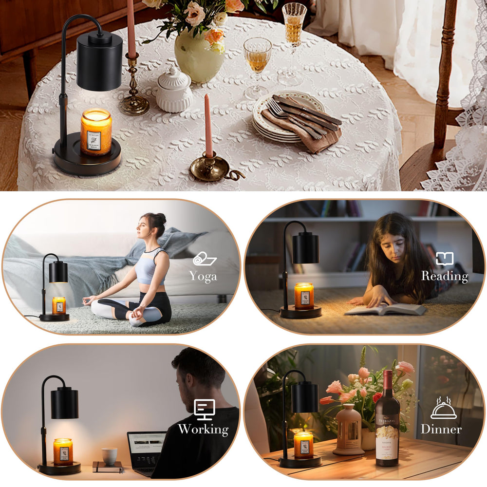 CASTLELIFE Candle Warmer Lamp elegant design enhances modern home decor.