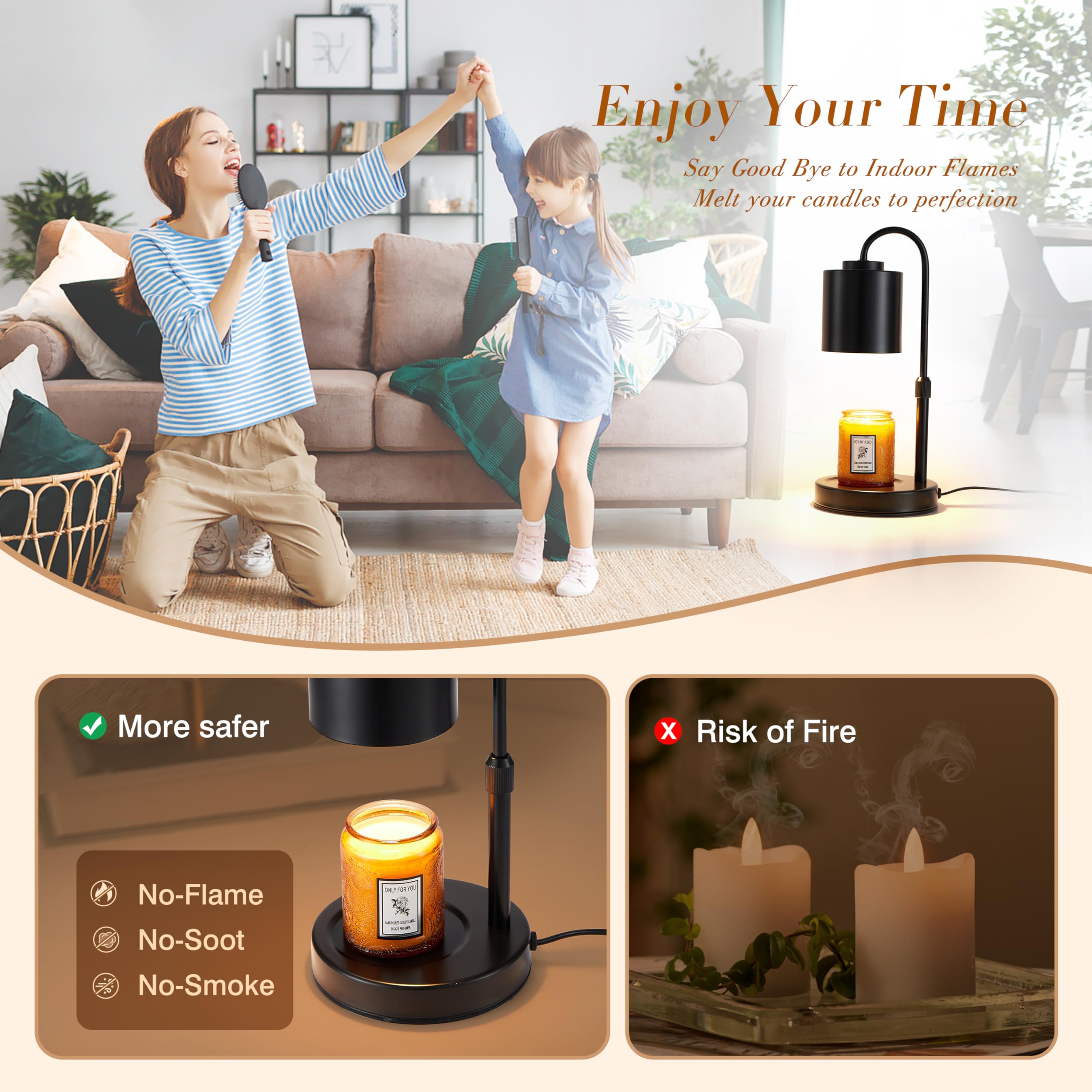 CASTLELIFE Candle Warmer Lamp delivers fragrance without lighting a candle.