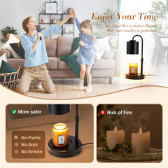 CASTLELIFE Candle Warmer Lamp delivers fragrance without lighting a candle.
