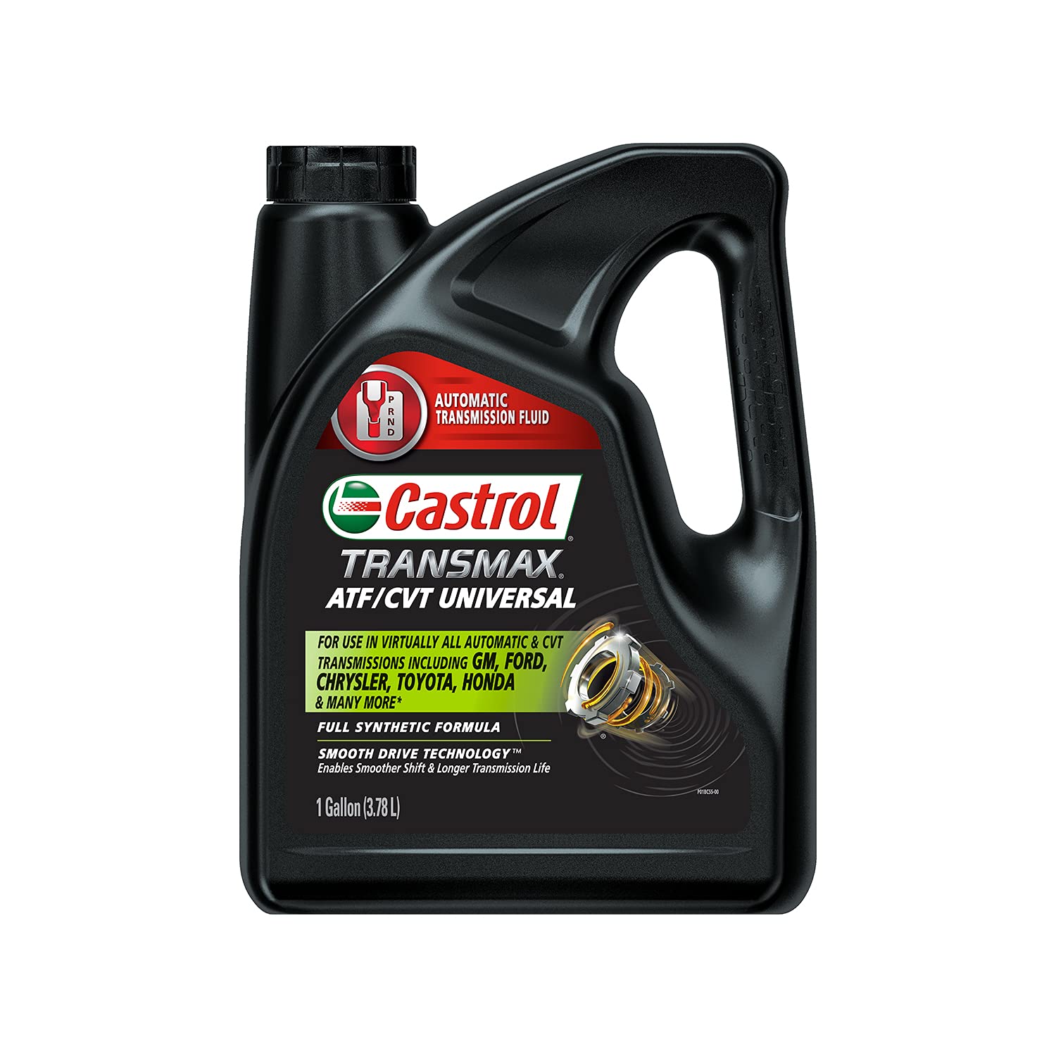 Castrol Transmax ATF/CVT Universal bottle with easy pouring and smooth shifts.