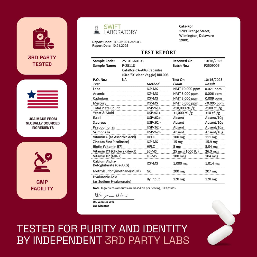 Cata-Kor made-in-USA label indicating domestic production.