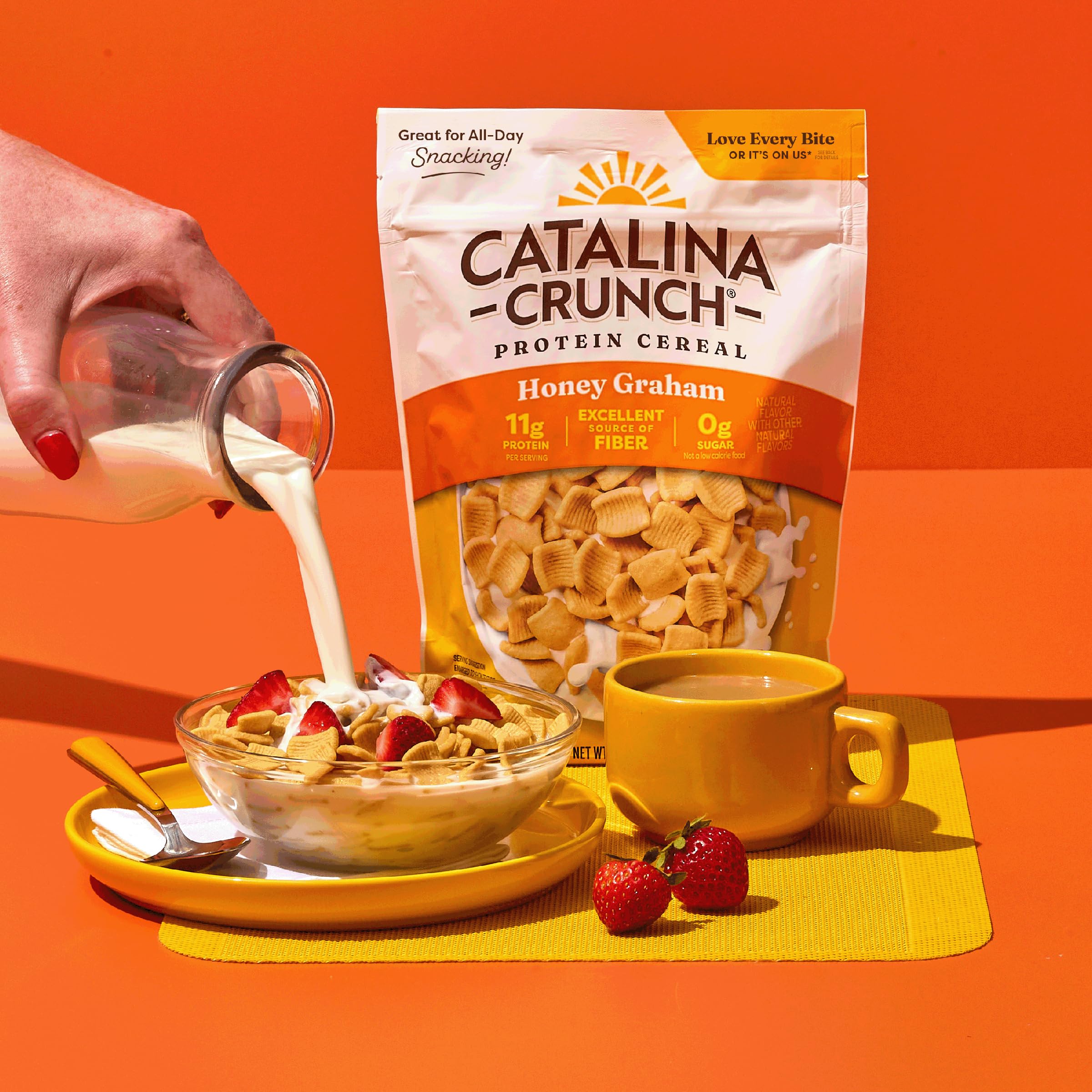 Close-up of honey graham crisps highlights texture and natural sweetness