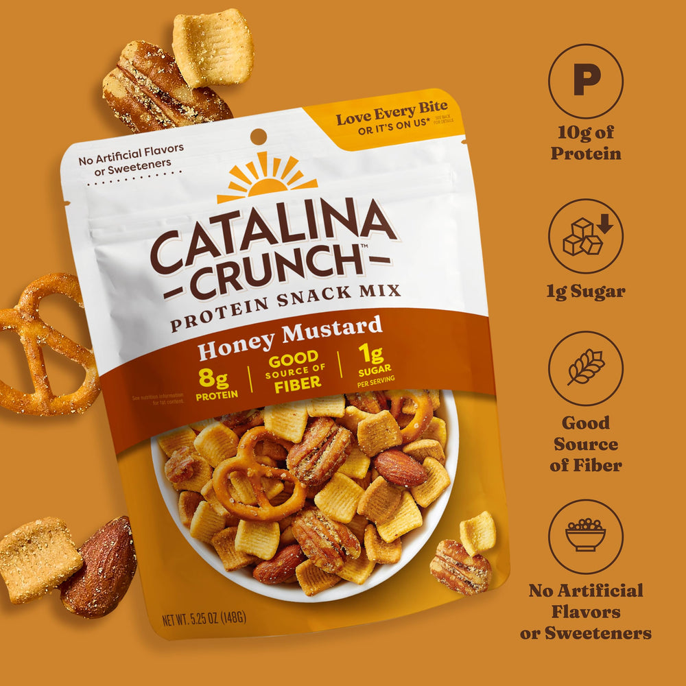 Catalina Crunch nuts and seeds close-up emphasize hearty texture and bite.