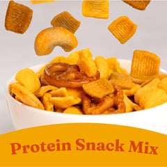 Catalina Crunch protein and fiber graphic highlighting 16g protein per pouch.