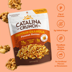 Bag interior view highlighting gluten-free, low-sugar formula