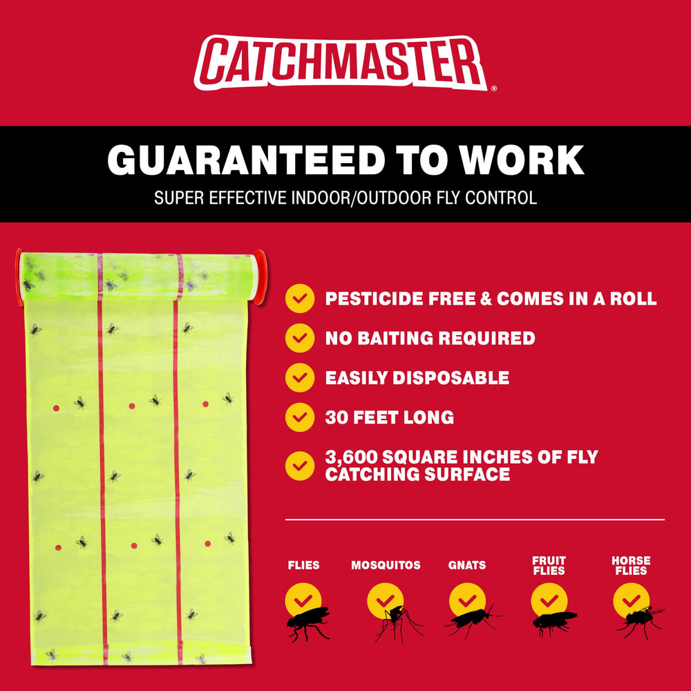 Catchmaster fly trap used in a barn for outdoor pest management