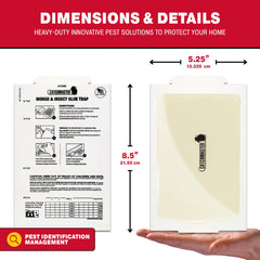 Catchmaster glue board shown in indoor kitchen nook for year-round control