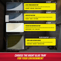 Catchmaster Glue Trap Ready to Use against mice and spiders safely.