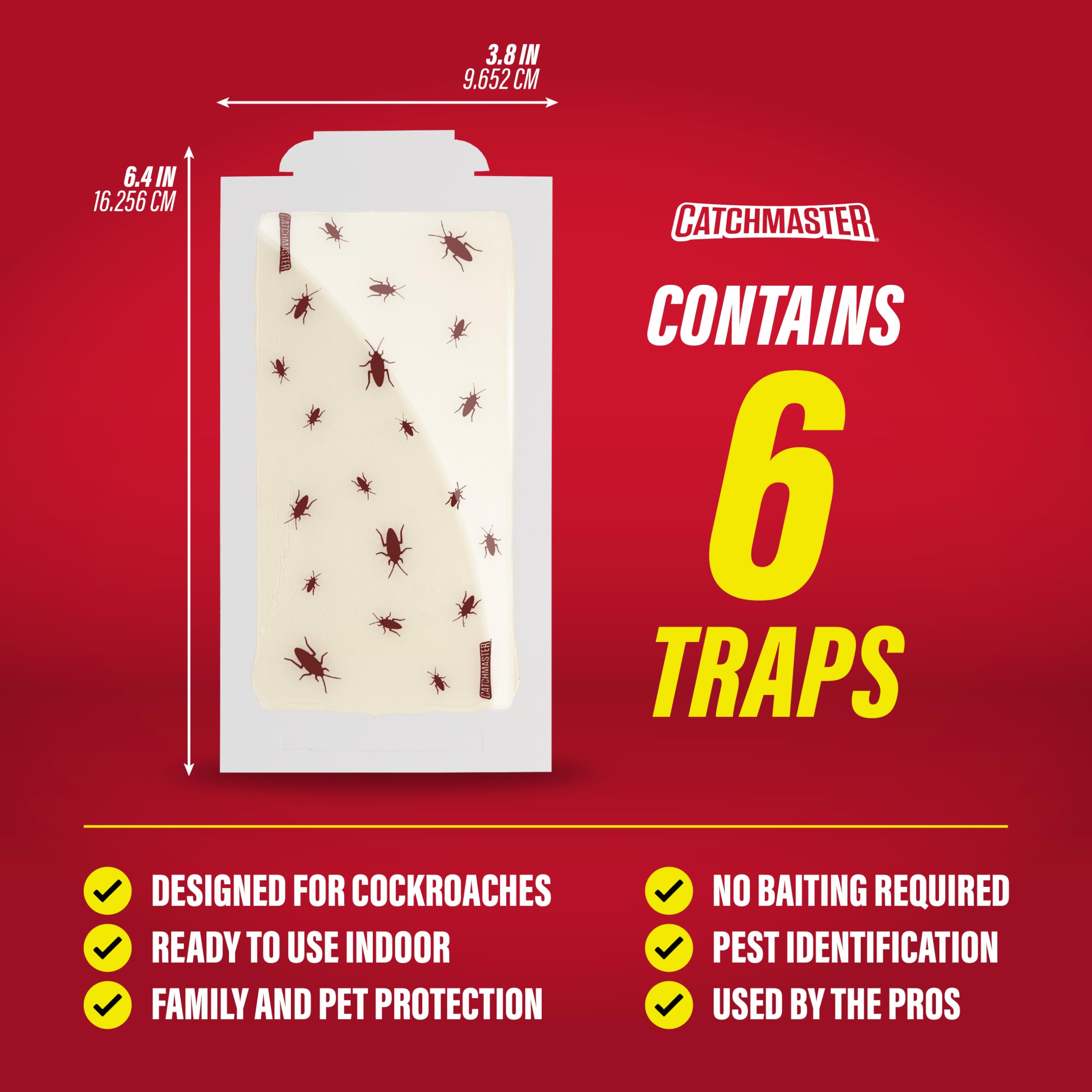 Catchmaster glue trap tunnel folded; effective in tight spaces and debris-filled areas.
