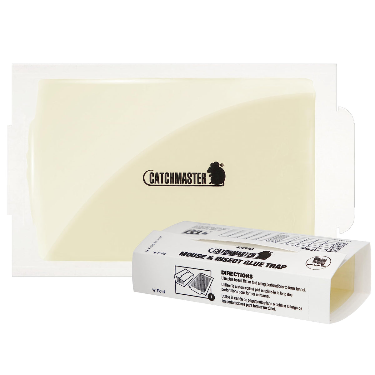 Catchmaster mouse and insect glue traps in package for simple pest control at home