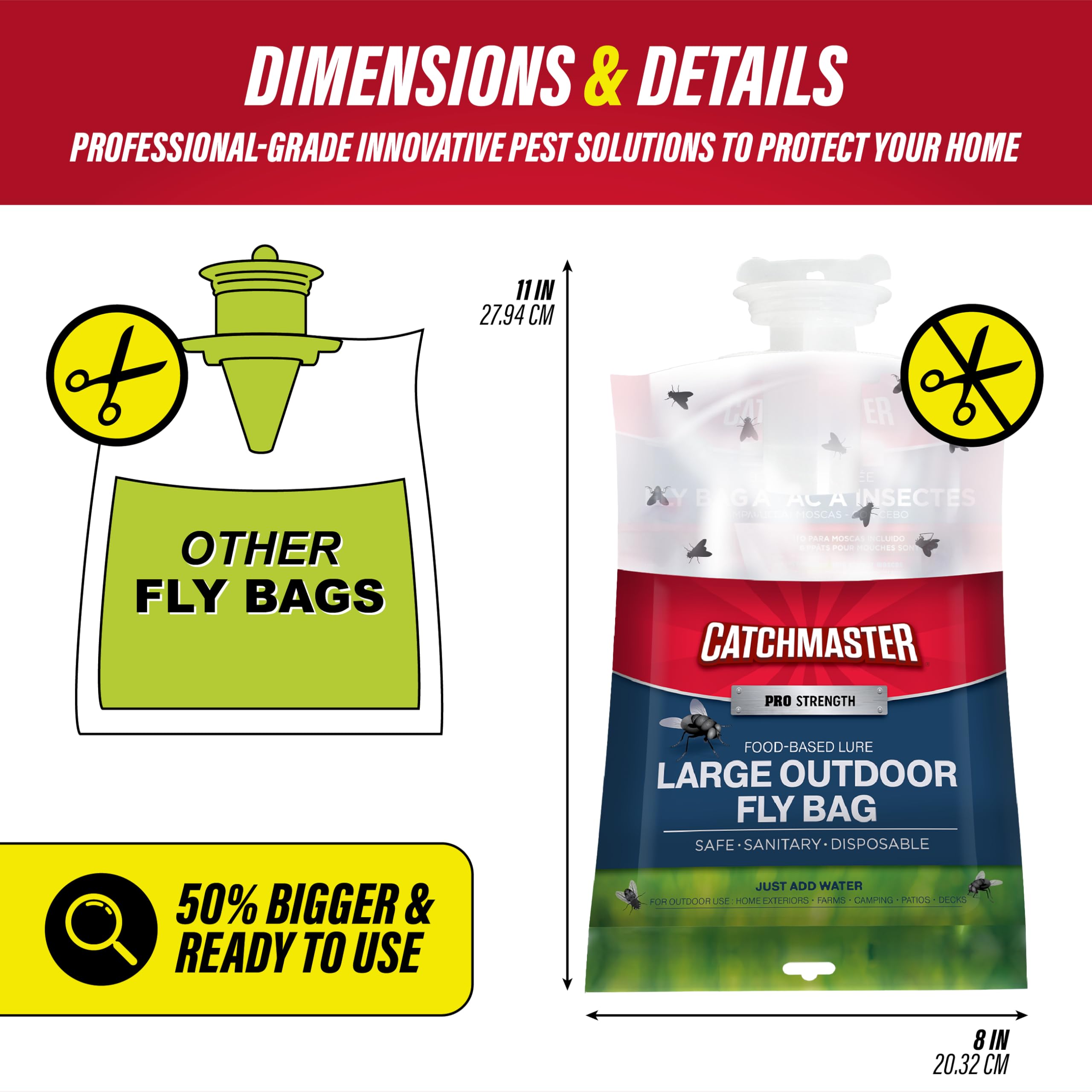 Catchmaster Pro disposable bag trap with mess-free cleanup.