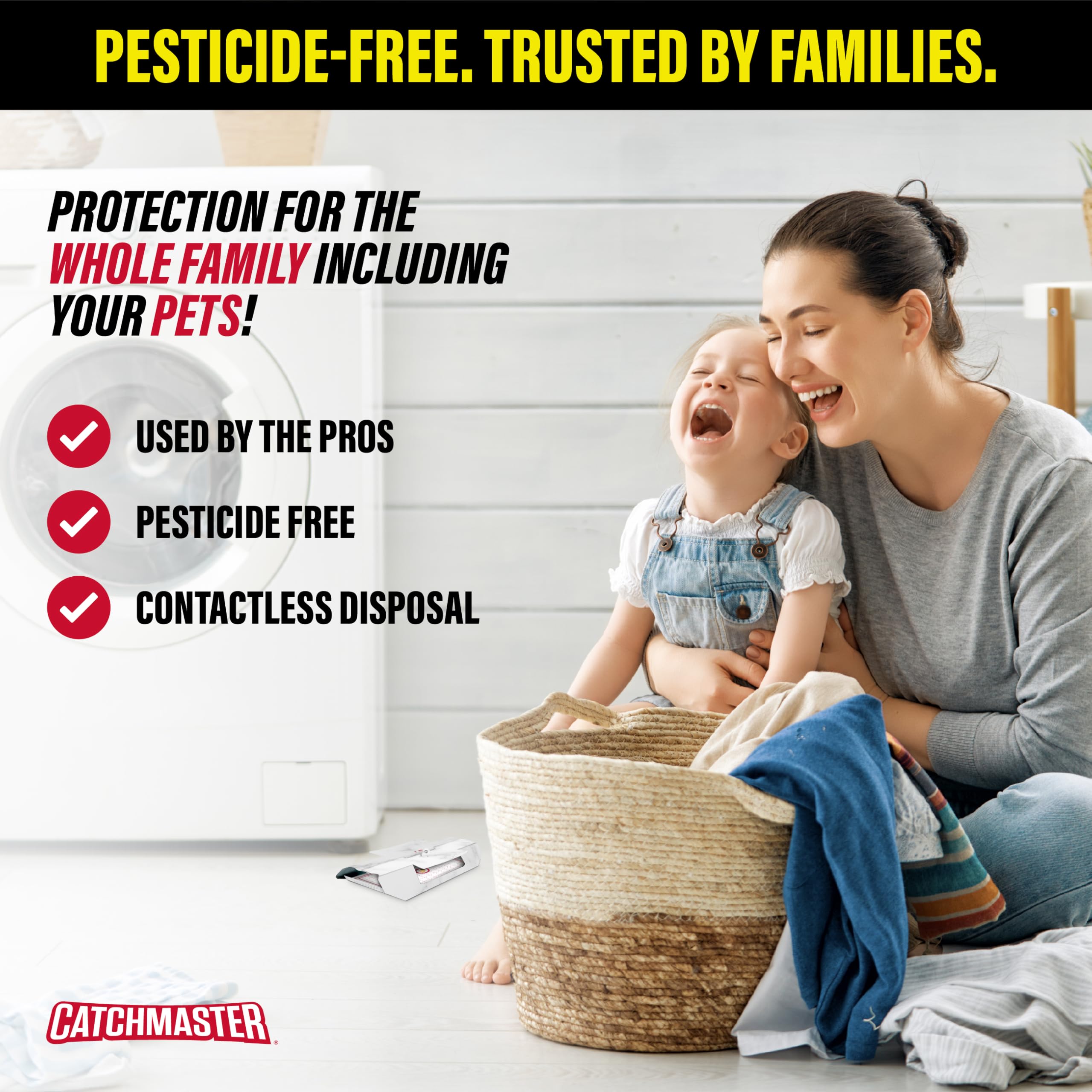 Catchmaster roach trap offers long lasting use under normal conditions.