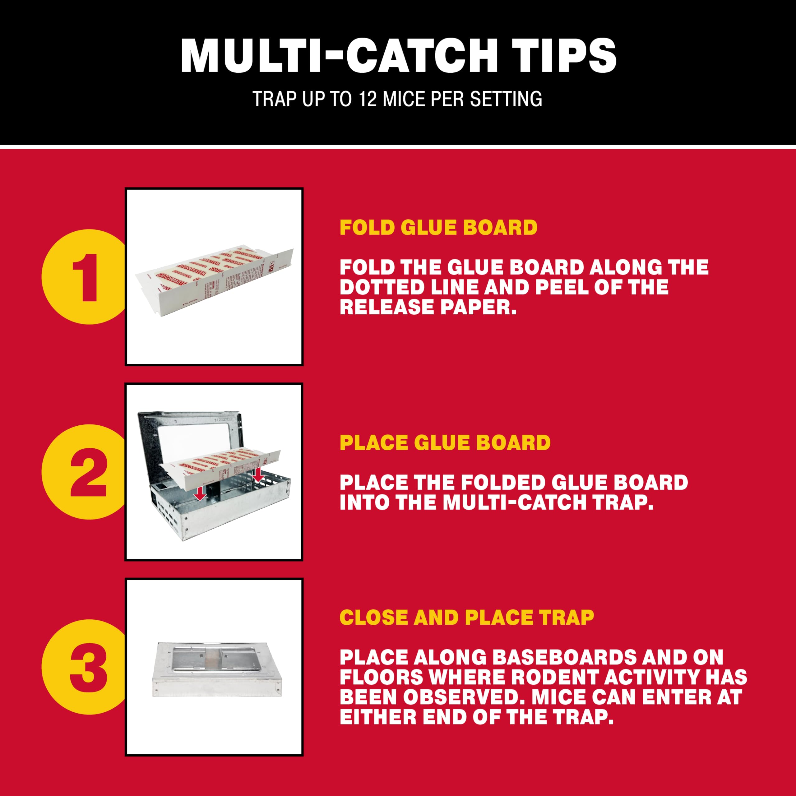 Catchmaster traps in a garage scene protecting family spaces