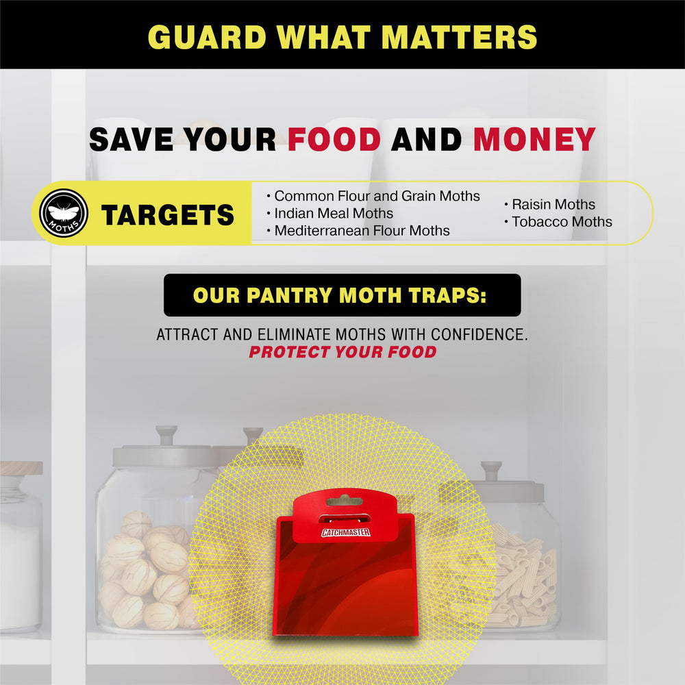Catchmaster traps show integrated monitor grid for simple activity tracking.