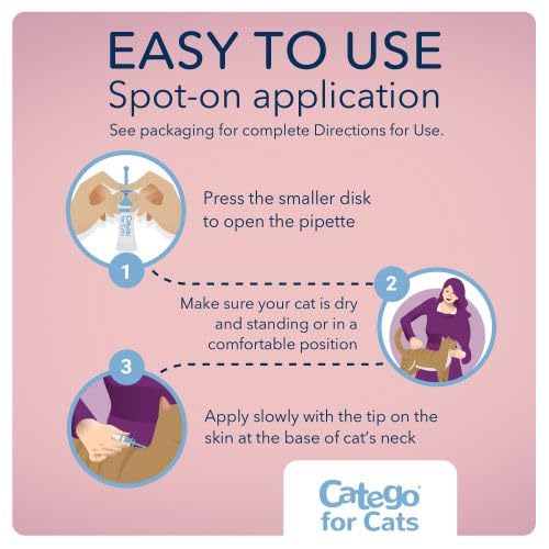 Catego for Cats monthly protection suitable for indoor and outdoor cats.