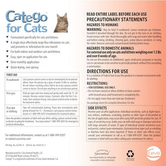 Catego for Cats quick-drying, non-greasy finish after topical application.