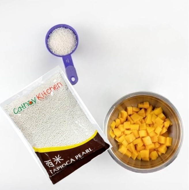 Dessert-ready sago pearls perfect for puddings and sweet treats
