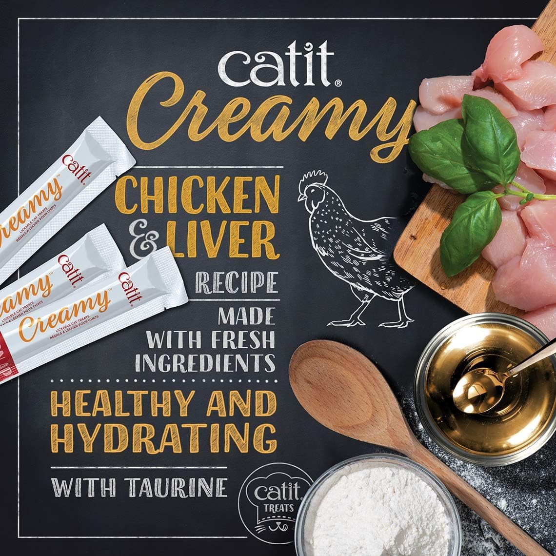 Catit Creamy Treat multi-cat pack ready for stocking