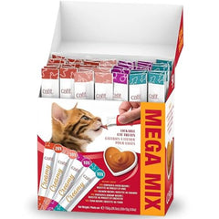 Catit Creamy Treat 50-pack on display, ideal for multi-cat homes
