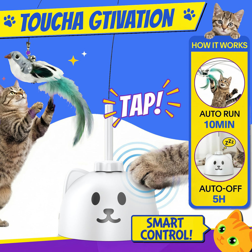 CatPick silicone-protected wand reduces wear and protects paws.