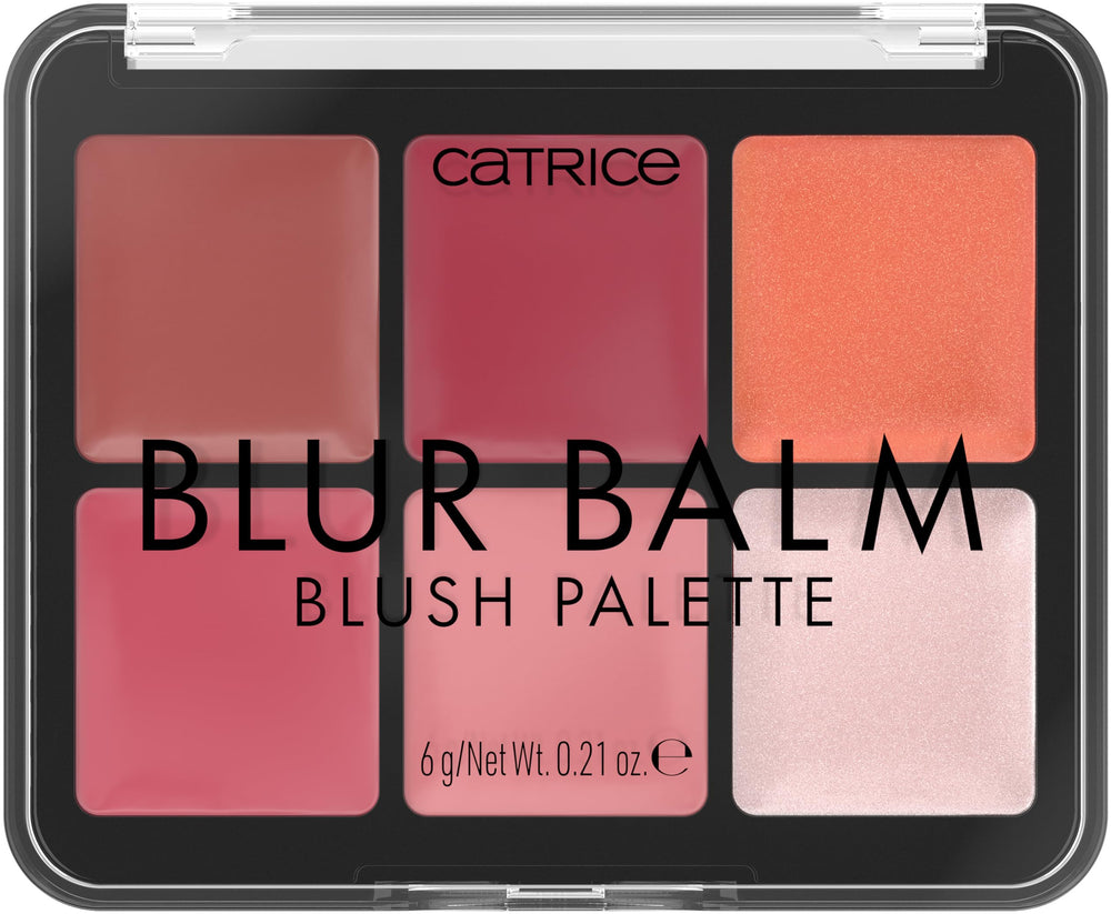 Catrice Blur Balm Blush Palette compact with four blush shades for versatile day-to-night color.