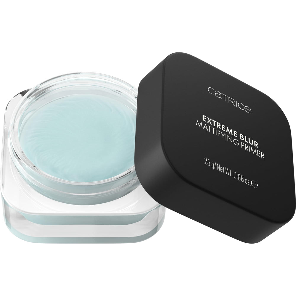 Catrice Extreme Blur Matte Primer bottle with instant mattifying finish for smoother skin.