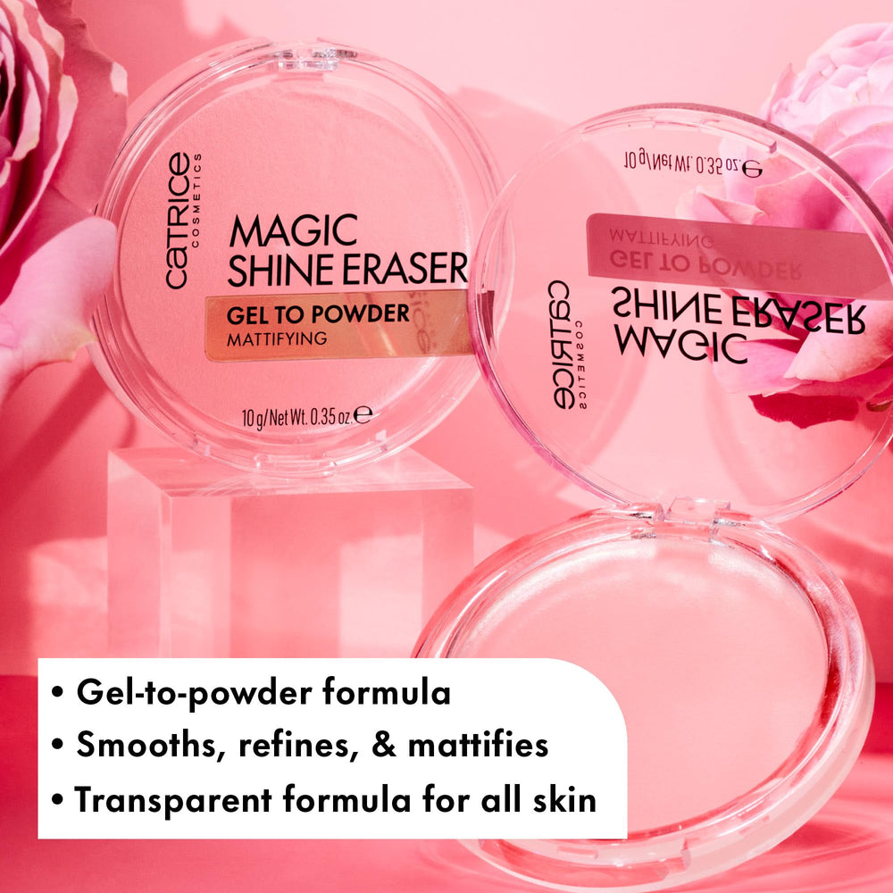 Soft-focus blur on Catrice finish hides pores for a polished look.