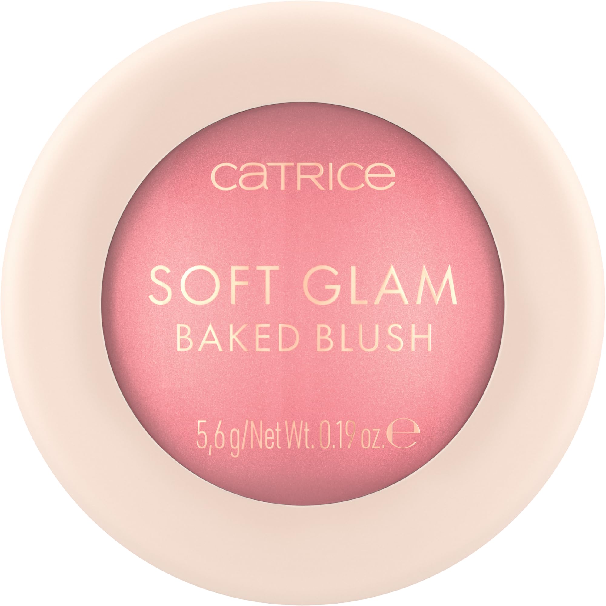 Catrice Soft Glam Baked Blush Midnight Berry powder for radiant daytime glow.