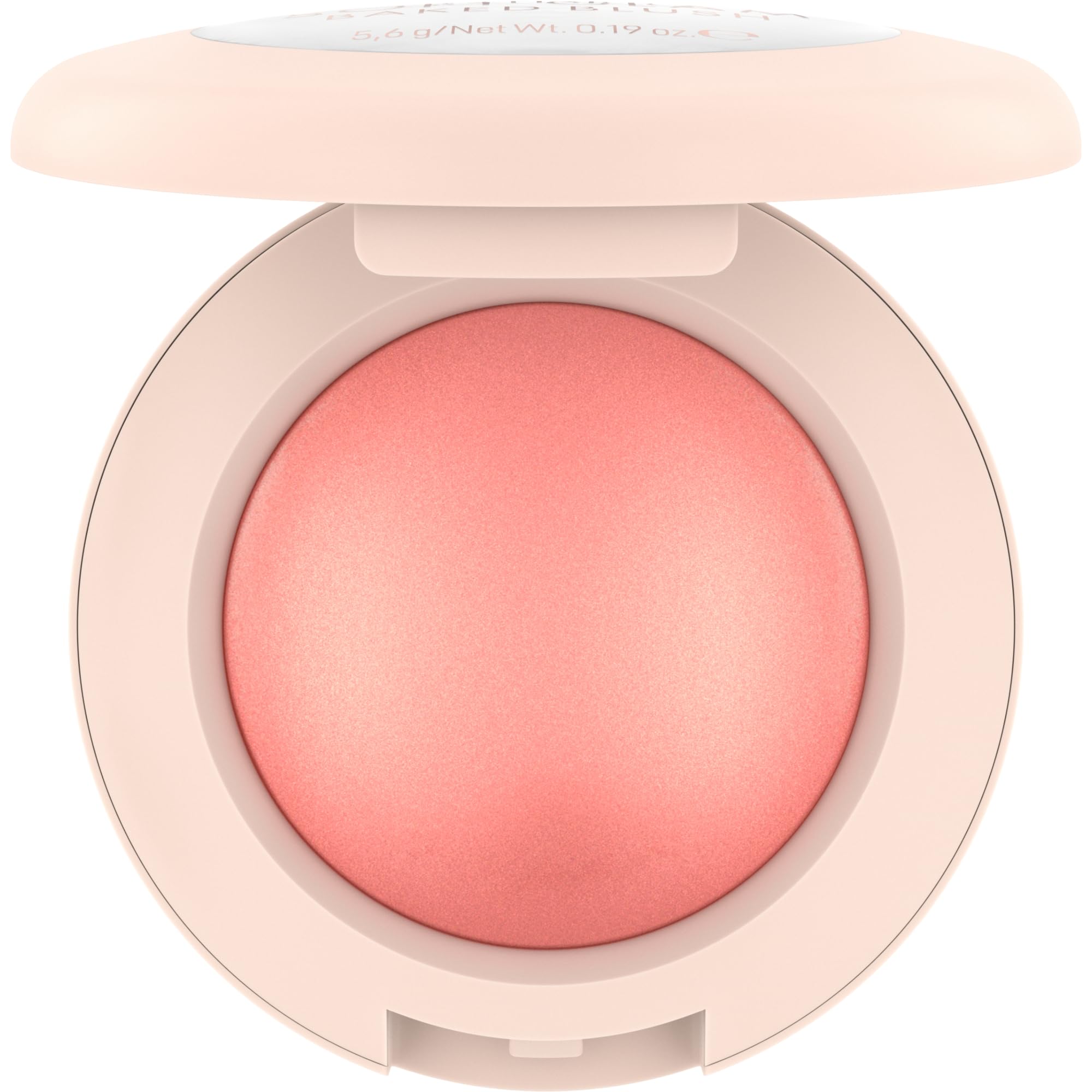 Rosy glow application with Catrice Soft Glam Baked Blush enhances blush intensity.