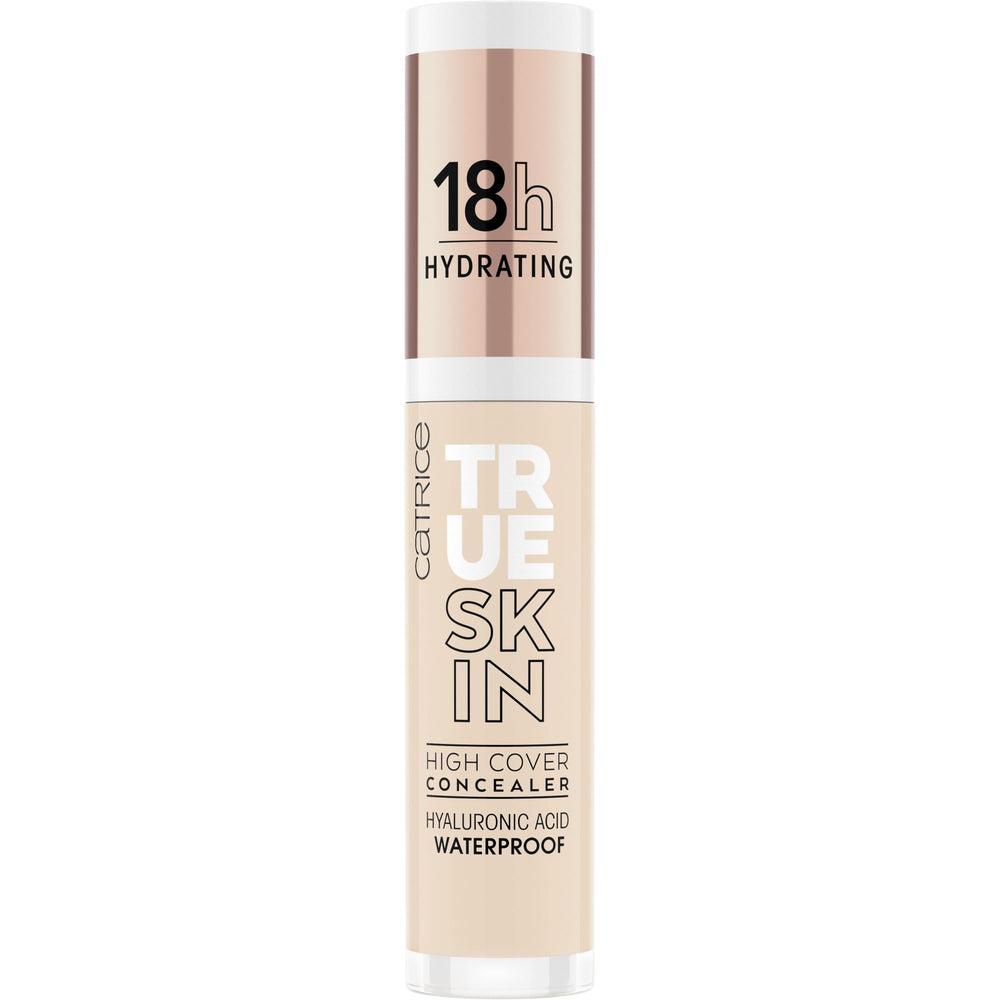 Catrice True Skin High Cover Concealer tube application showcases seamless, lightweight texture.