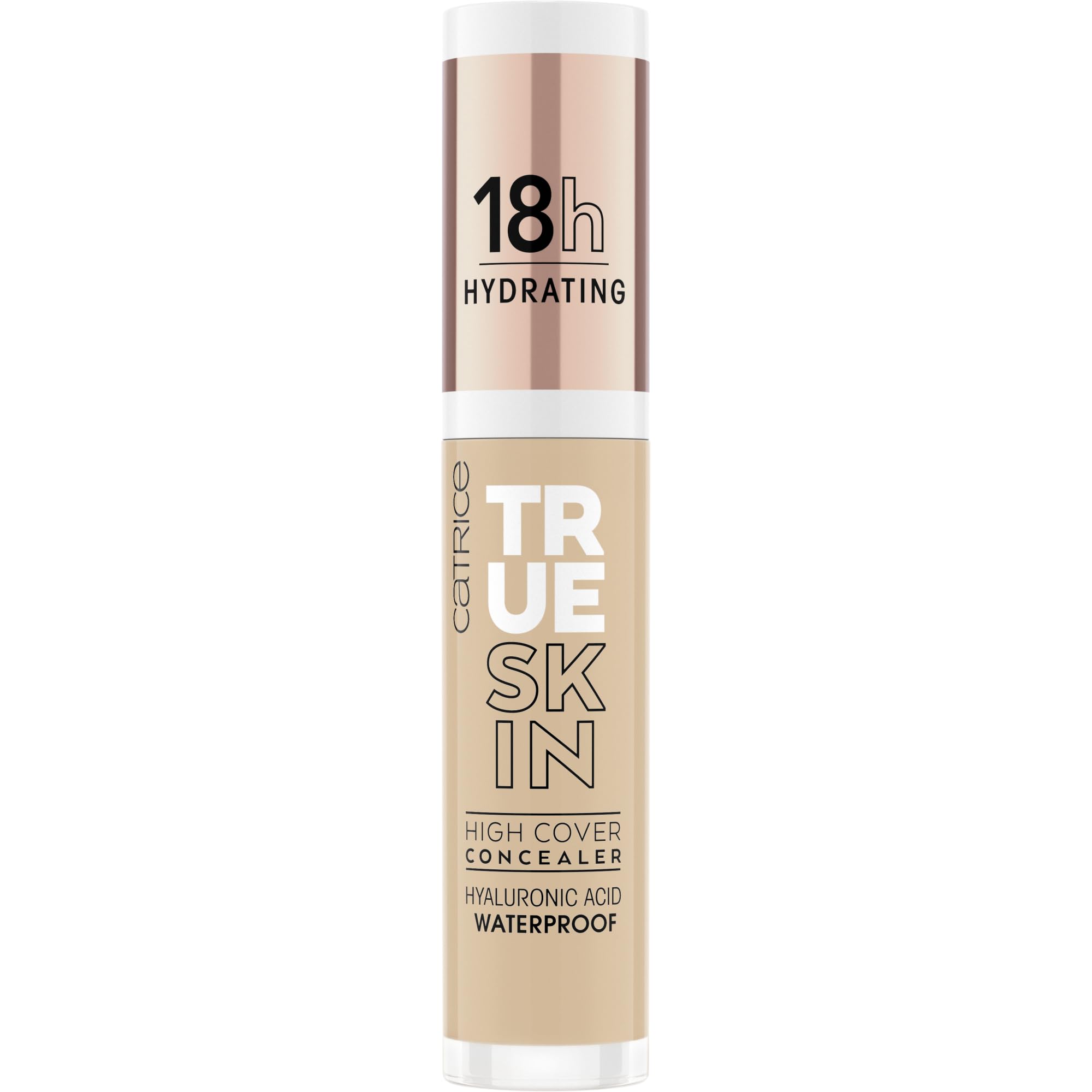 Catrice concealer swatch on skin demonstrates high coverage with a natural matte finish.