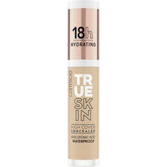 Catrice concealer swatch on skin demonstrates high coverage with a natural matte finish.