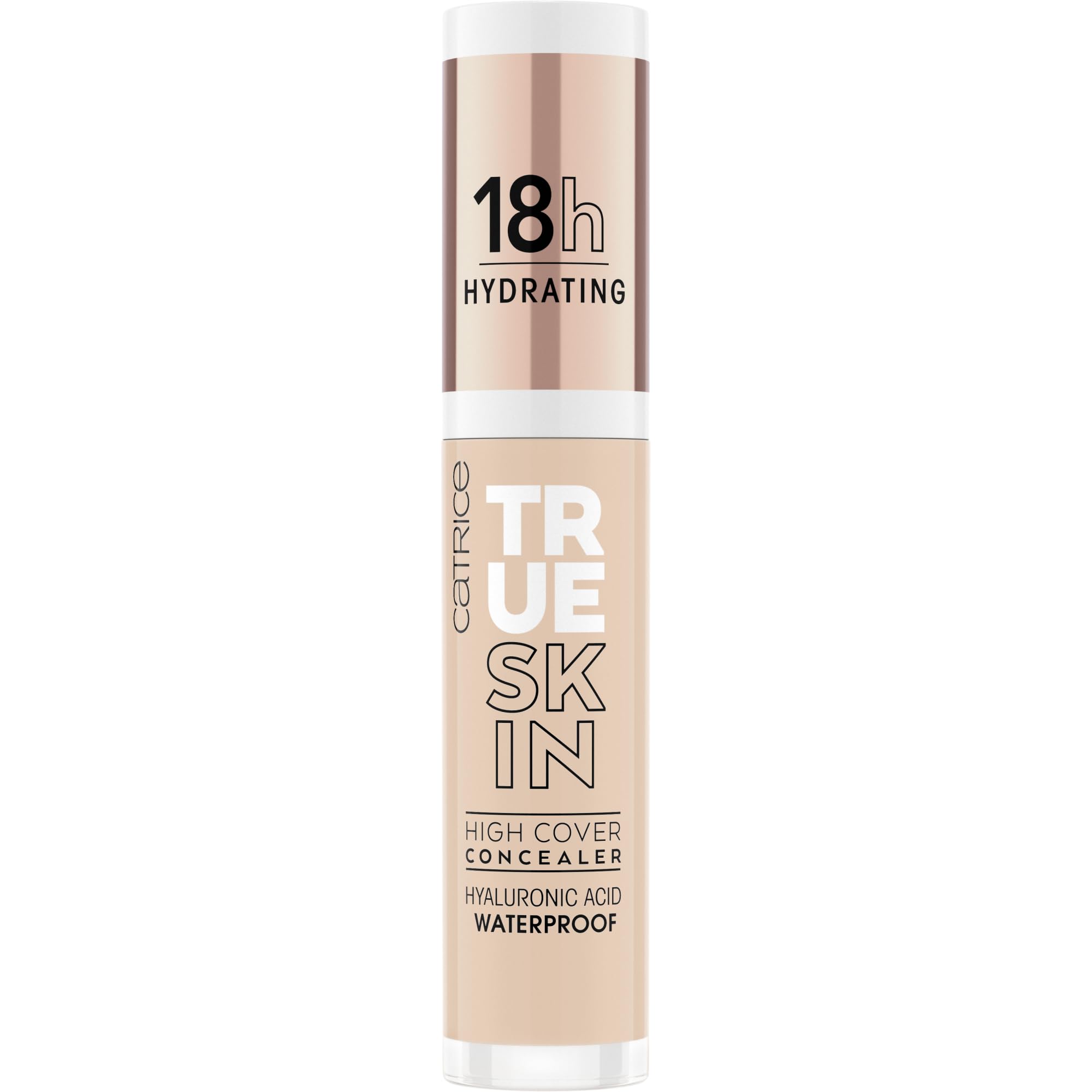 Catrice True Skin High Cover Concealer swatch demonstrates high coverage on skin.