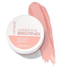 Catrice Under Eye Brightener bottle pour shows light pink shade for brightening under eyes.