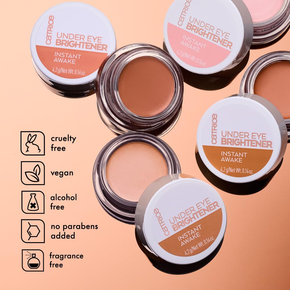 Catrice Under Eye Brightener finger application demonstrates easy blending for quick results.