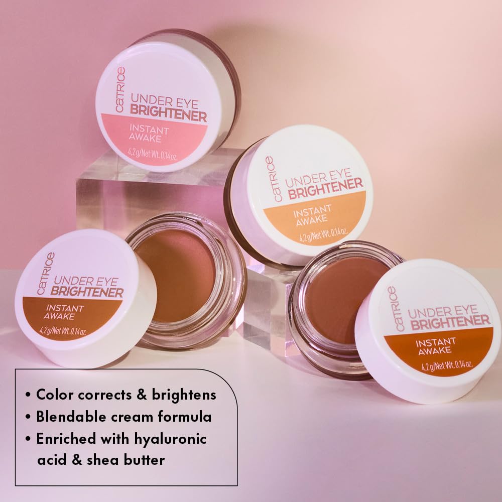 Catrice Under Eye Brightener application by finger demonstrates easy blending.
