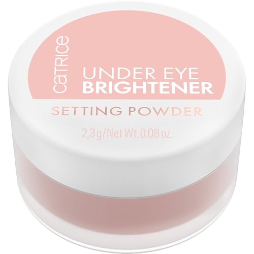 Catrice Under Eye Brightener Setting Powder with brush contact applies evenly for a smooth finish.