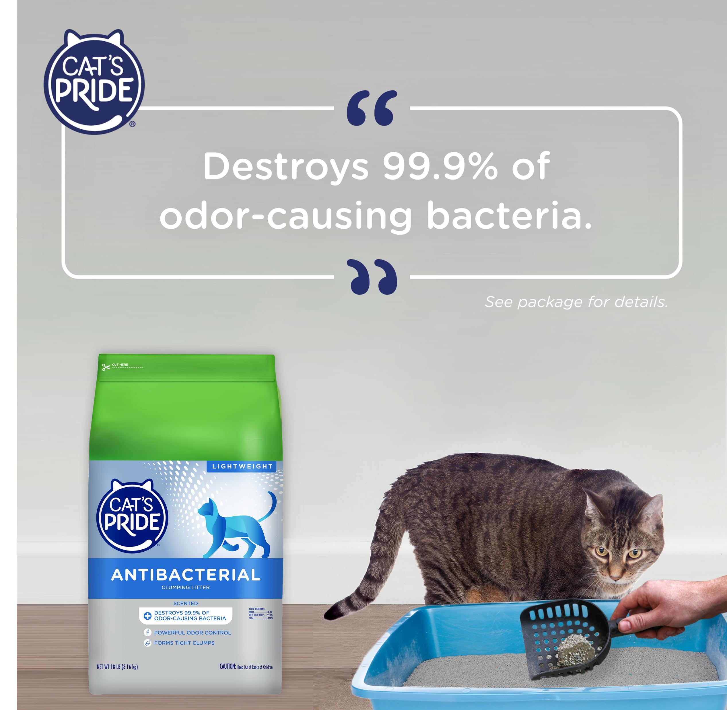 Cat's Pride for-good program concept shows one pound donated per bag