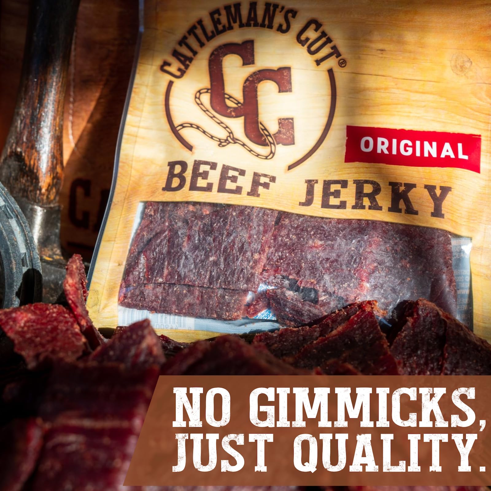 Cattleman's Cut jerky with hardwood smoke delivers bold flavor.