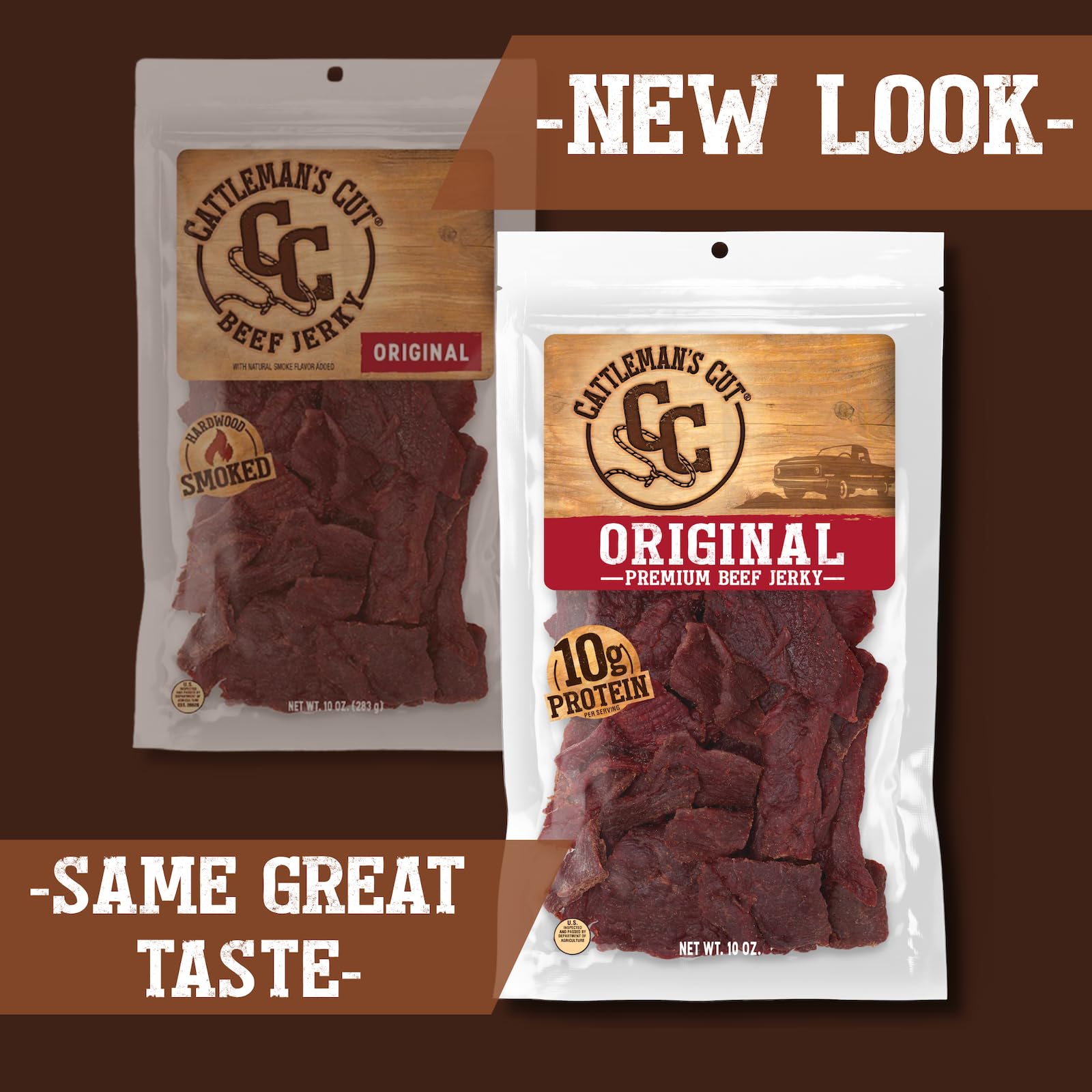 Cattleman's Cut Original Beef Jerky offers high-protein fuel for active days.