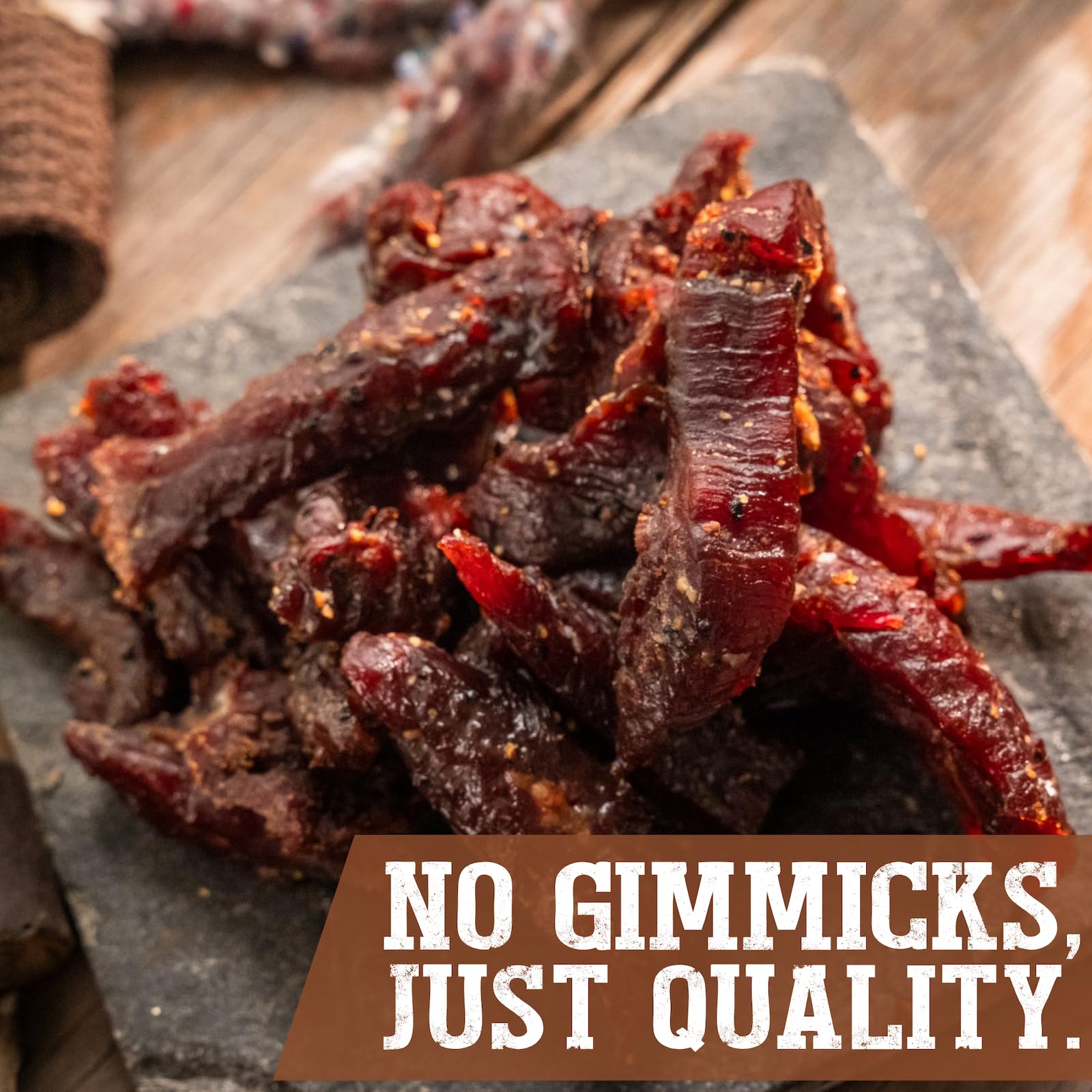 Cattleman's Cut resealable bag keeps jerky fresh between meals.