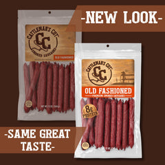 Cattleman's Cut resealable pouch preserving freshness for later snacking