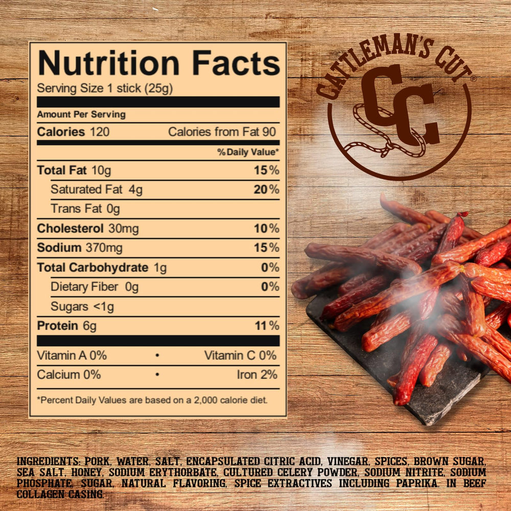 Cattleman's Cut sausages slices on a snack board ready for sharing