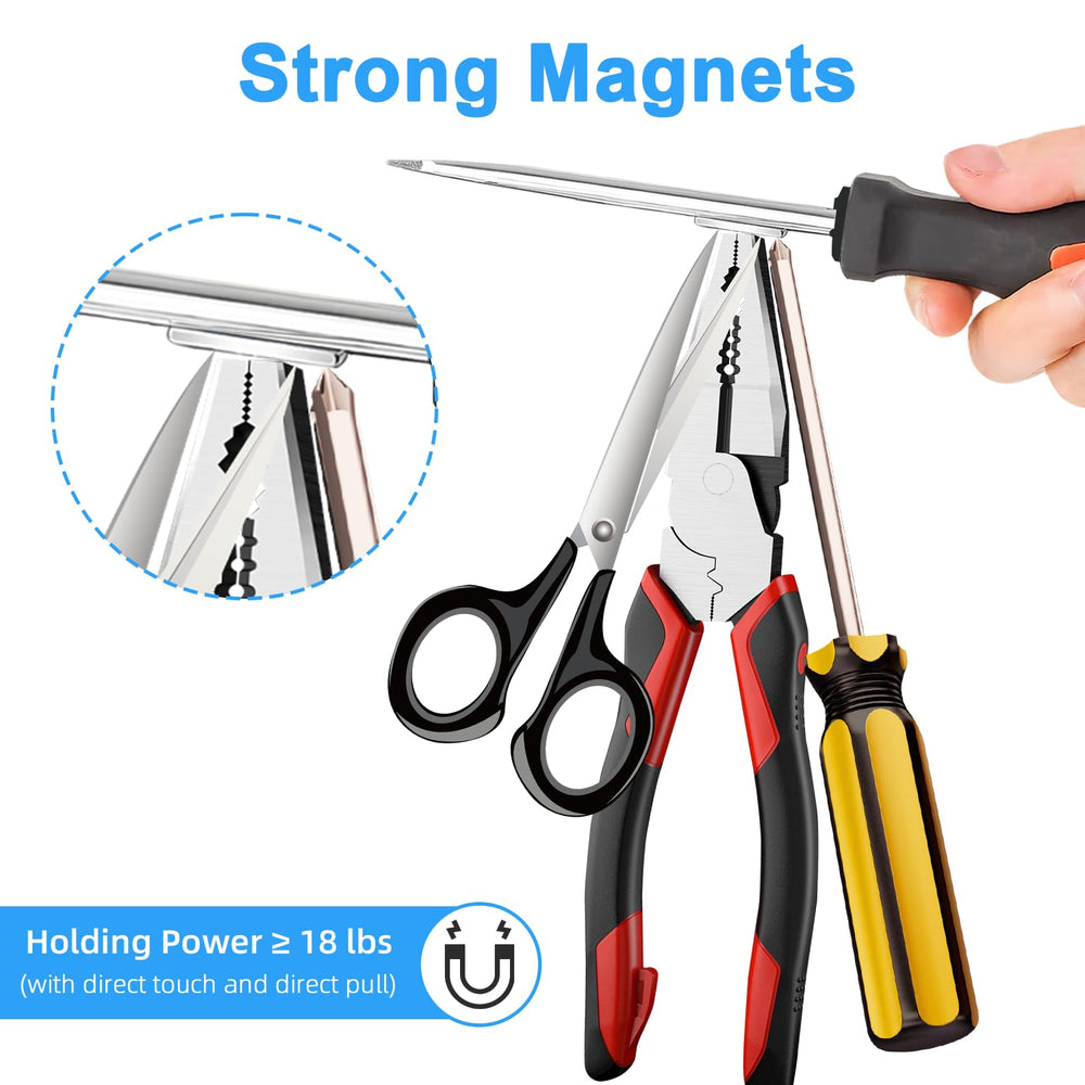 Caturledas rectangular magnetic strip with adhesive back for non metal surfaces