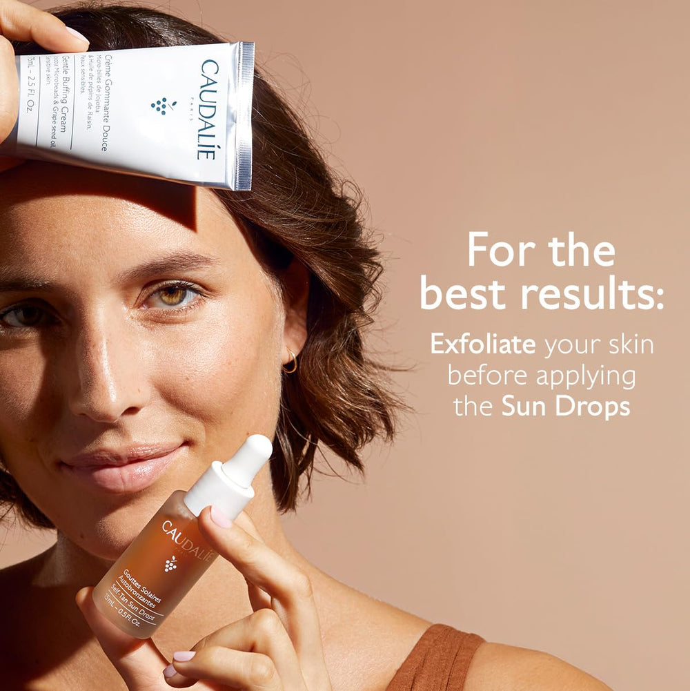 Caudalie Self-Tan Sun Drops eco-friendly packaging supports clean beauty.