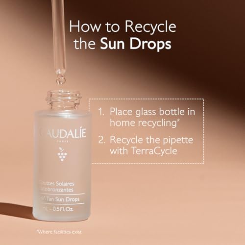 Caudalie Self-Tan Sun Drops gradual tan depth over time.