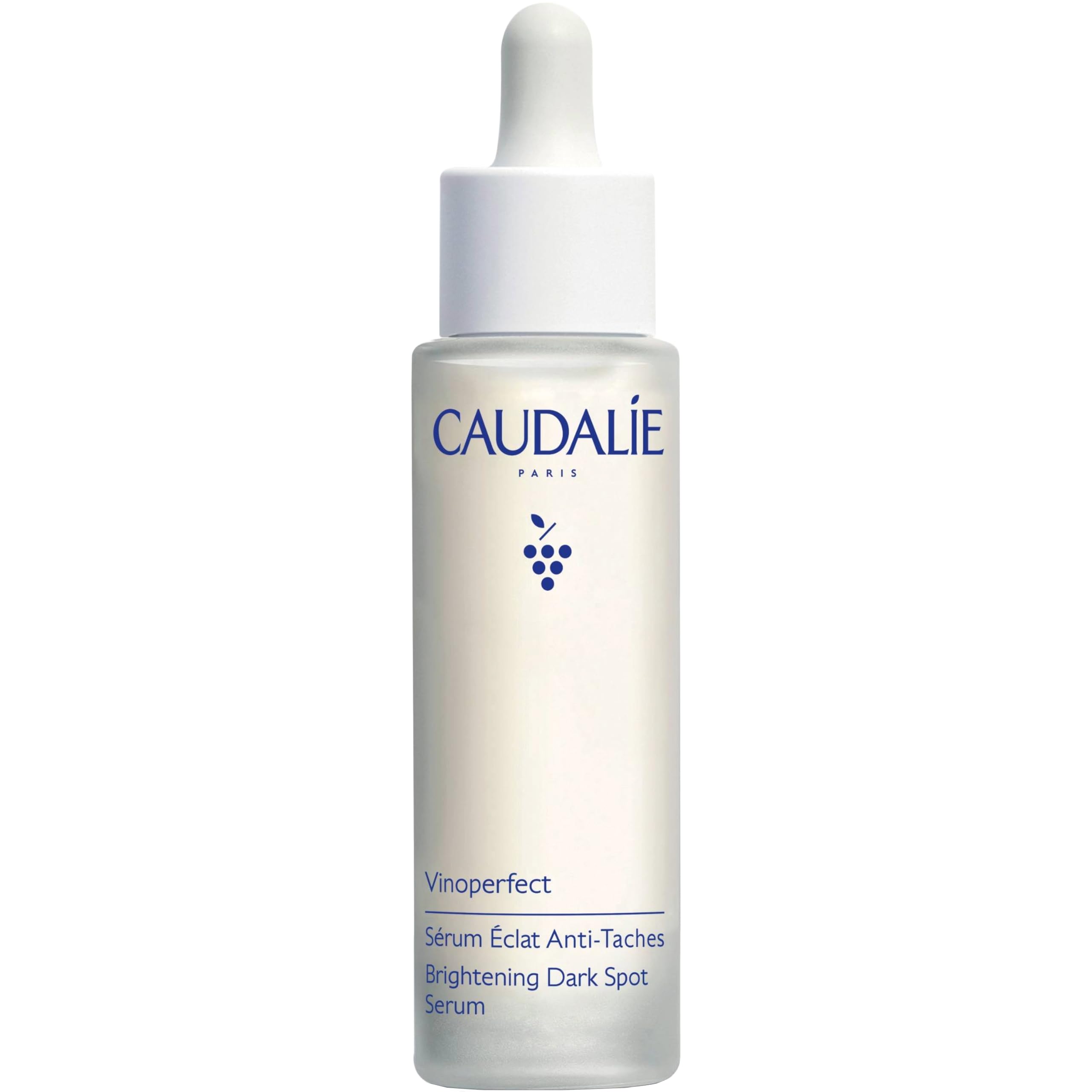 Caudalie Vinoperfect serum bottle promoting brightening and even skin tone.