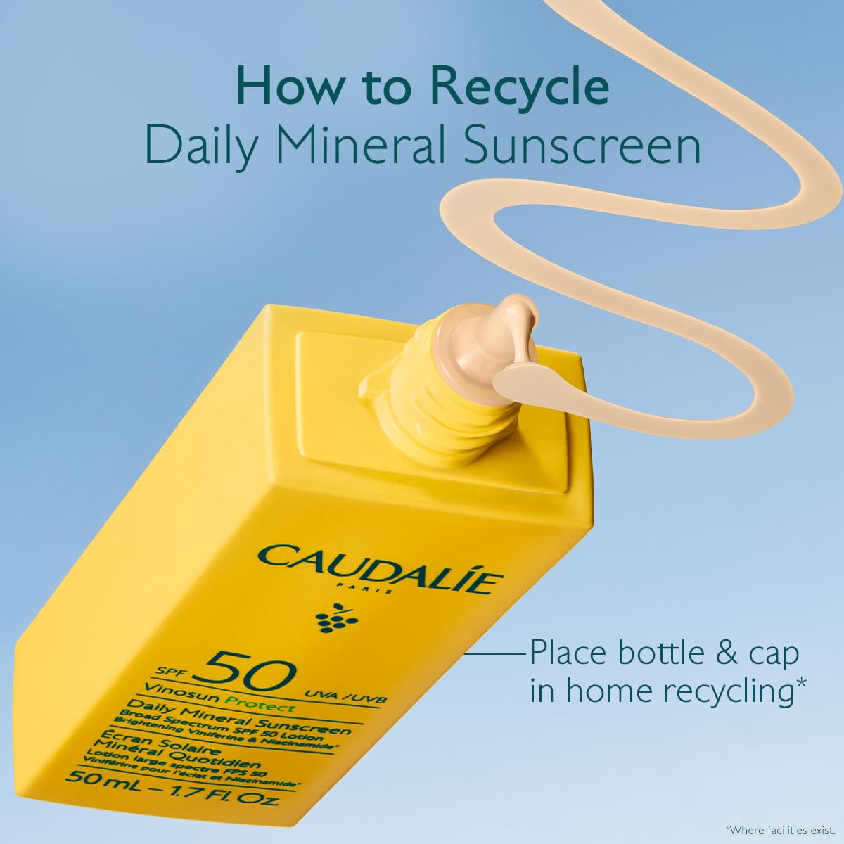 Caudalie Vinosun Protect ideal for all skin types with daily protection.