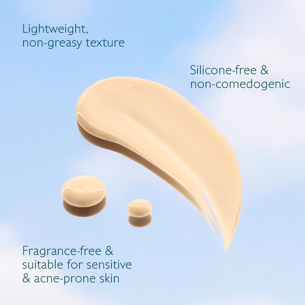 Caudalie Vinosun Protect texture on skin indicating lightweight non-greasy finish.