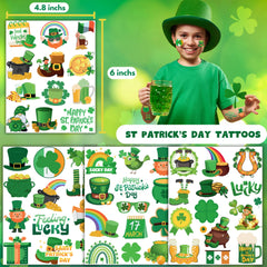 CAVALATAT lucky clover tattoo adds festive flair for birthdays and St Patrick's celebrations.